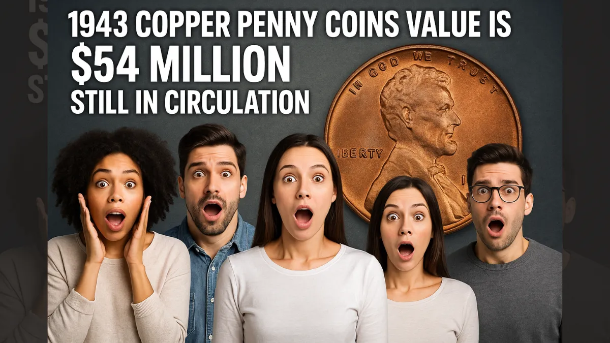 1943 Copper Penny coins value is $54 Million of single, Still in Circulation