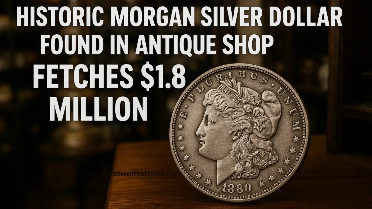 Historic Morgan Silver Dollar Found in Antique Shop Fetches $1.8 Million