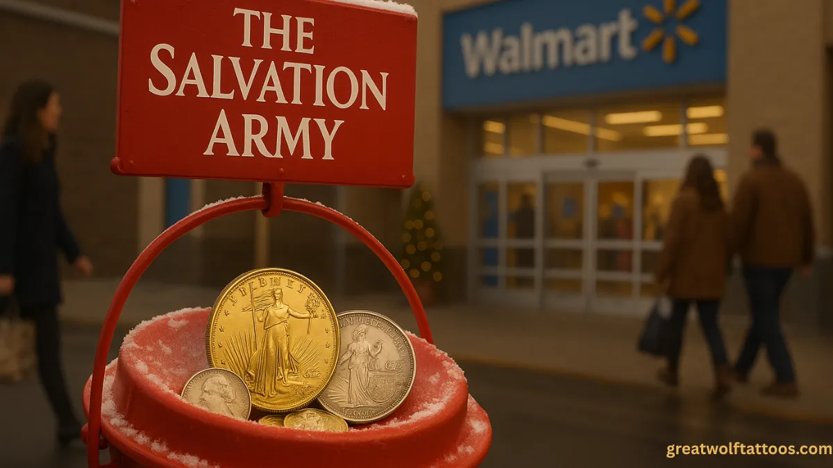 Shoppers Stunned as Mysterious Donor Drops $3,300 in Rare Coins Into Salvation Army Kettles!