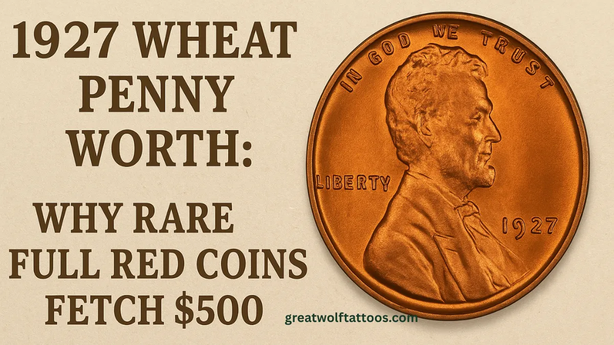 1927 Wheat Penny Worth: Why Rare Full Red Coins Fetch $500